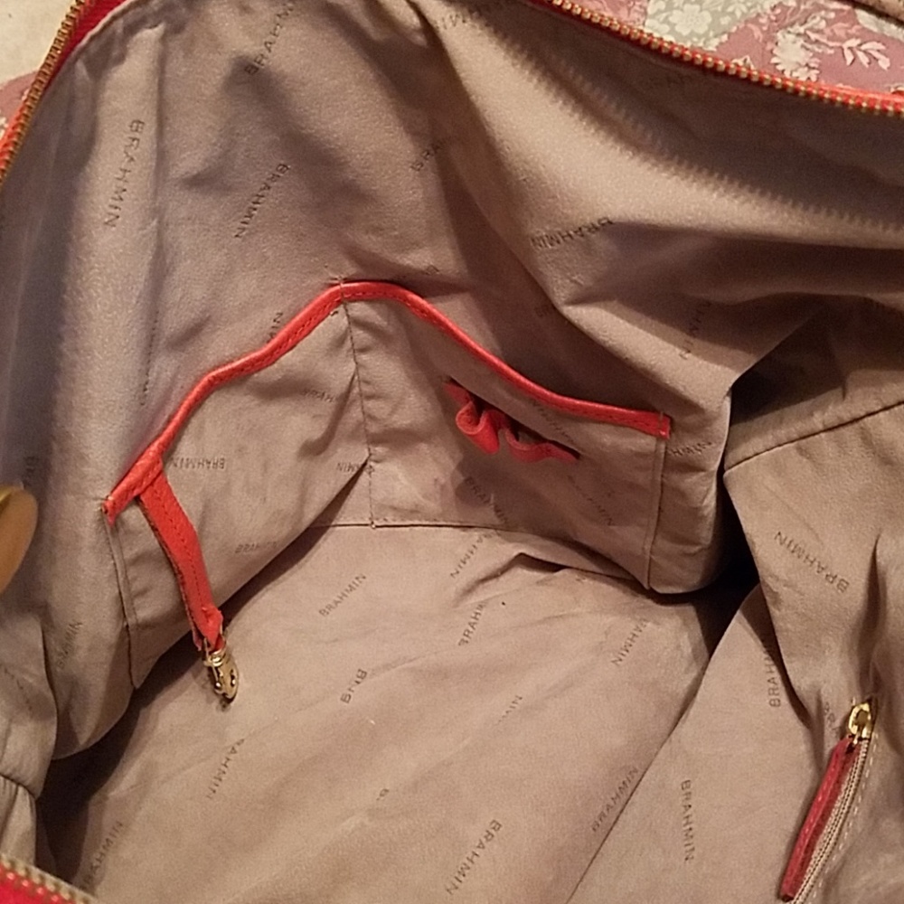 SOLD!!BRAHMIN NORAH TANGO ORANGE NEPAL HANDBAG - Picture 8 of 8